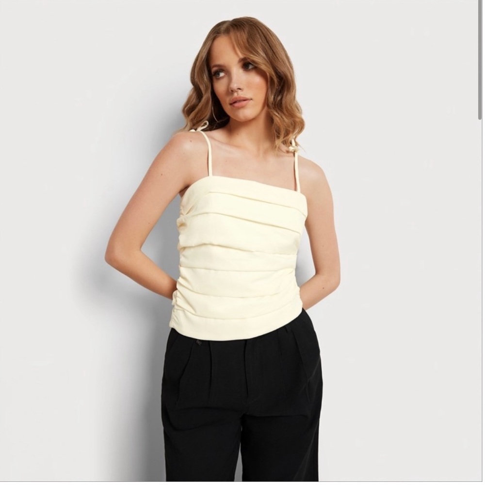 Sam Edelman larkyn ruched tank top